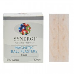 Plastry z magnesami SYNERGI - srebrne - moc 800 Gauss'ów