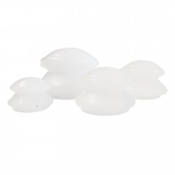 Zestaw silikonowych baniek chińskich - 4 szt. mleczne