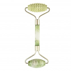 Roller do twarzy - wałek jadeitowy do masażu - Wschód - dwustronny - karbowany