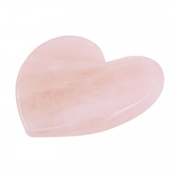 Kamień Gua Sha z kwarcu do masażu twarzy i ciała - Wschód - serce