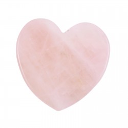 Kamień Gua Sha z kwarcu do masażu twarzy i ciała - Wschód - serce