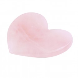 Kamień Gua Sha z kwarcu do masażu twarzy i ciała - Wschód - serce
