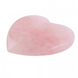 Kamień Gua Sha z kwarcu do masażu twarzy i ciała - Wschód - serce