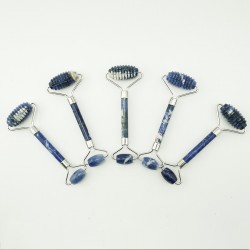 Roller do twarzy - wałek sodalitowy do masażu - Wschód - dwustronny - karbowany