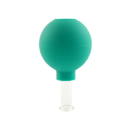 Rubber-bulb glass cup for face massage - ZYTH - 1,5 cm