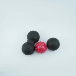 Zestaw piłek terapeutycznych do ćwiczeń i masażu - 3 szt.