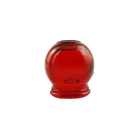 Chinese colored glass cupping cup - size 1