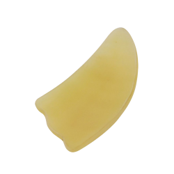 Płytka Gua Sha z rogu baraniego do masażu twarzy i scrapingu - trójkąt