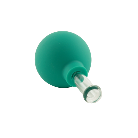 Bańka gumowo-szklana do masażu próżniowego twarzy - 1,5 cm