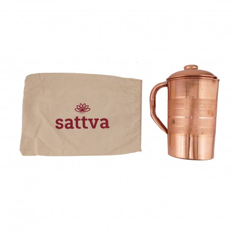 Copper jug for water purification - 1250 ml - Sattva
