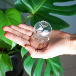 Bańka chińska szklana ogniowa – rozmiar 0 (⌀ 2,5 cm)