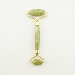 Jadeitowy wałeczek do masażu - dwustronny