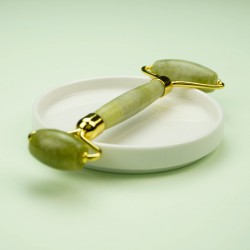 Roller do twarzy - wałek jadeitowy do masażu - dwustronny - outlet