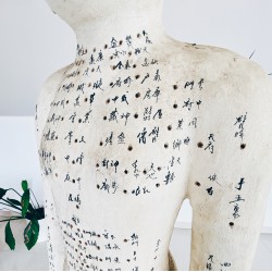 Drewniany model akupunkturowy człowieka - 160 cm