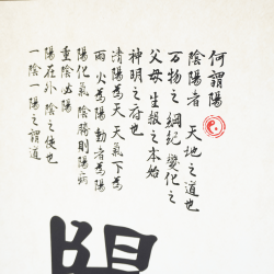 Plakat - Chiński znak Yang - 50 x 134 cm