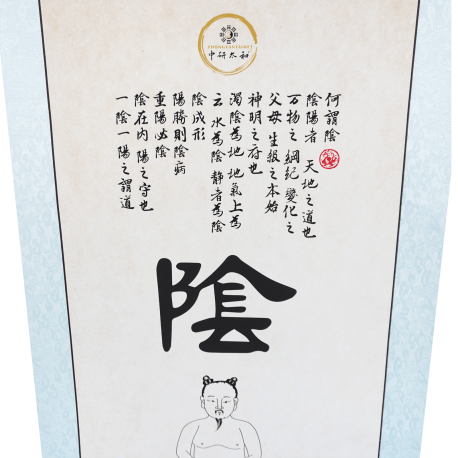 Poster - Chinese Yin symbol - 50 x 134 cm