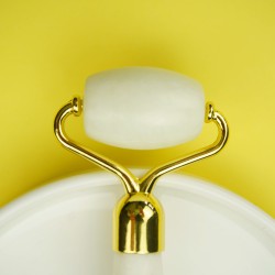 Jadeitowy wałek do masażu - dwustronny - outlet