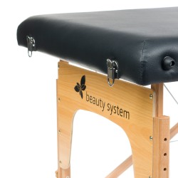 Stół do masażu i rehabilitacji z drewnianymi nogami