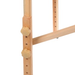 Stół do masażu i rehabilitacji z drewnianymi nogami