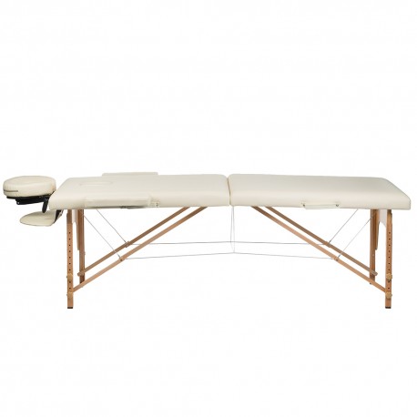 Stół do masażu i rehabilitacji - 185 x 60 cm - nogi drewniane