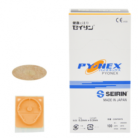 Pinezki do akupunktury - Seirin Pyonex - pakowane po 1 igle - 100 szt.