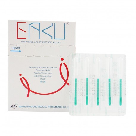0,14 x 15 mm - pak. po 1 szt. z prow - EAKU Plastikowe igły do akupunktury