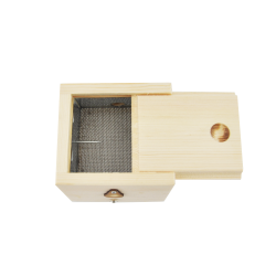 Drewniane pudełko na moksę sypaną