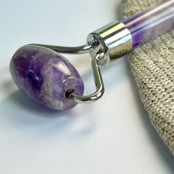 Roller do twarzy - wałek ametystowy do masażu - Wschód - dwustronny