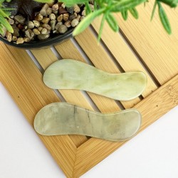 Kamień Gua Sha z jadeitu do masażu twarzy i ciała - Wschód - ślimak