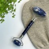 Sodalite facial roller - double - smooth & textured