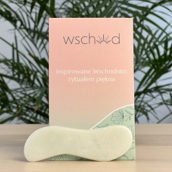 Kamień Gua Sha z jadeitu do masażu twarzy i ciała - Wschód - ślimak