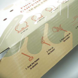 Profesjonalny zestaw ogniowych baniek szklanych TCM Goods - 18 sztuk + ogrzewacz