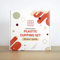 Bańki bezogniowe TCM Goods - zestaw 26 baniek plastikowych + pompka