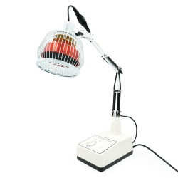 Stołowa lampa lecznicza TDP na poczerwień z zegarem mechanicznym