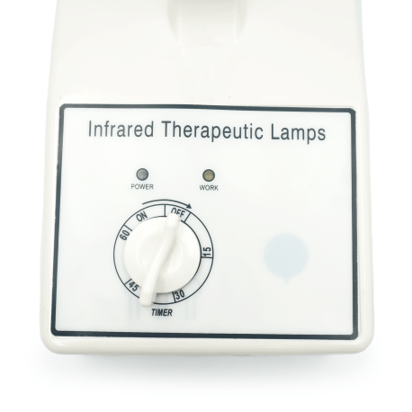 Stołowa lampa lecznicza TDP na poczerwień z zegarem mechanicznym