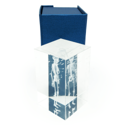 Model szkieletu 3D w szkle - 10 cm - ZYTH