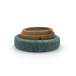 Jadeitowa podstawka na stożki moksy - zestaw