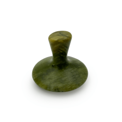 Kamień Gua Sha z jadeitu do twarzy i drenażu limfy - Wschód - grzybek