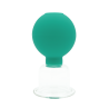 Rubber-bulb glass cup for face massage - ZYTH - 5,5 cm