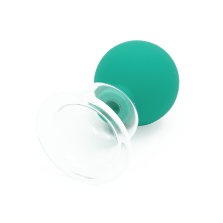 Rubber-bulb glass cup for face massage - ZYTH - 5,5 cm