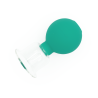 Rubber-bulb glass cup for face massage - ZYTH - 5,5 cm