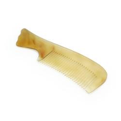 Grzebień tradycyjny z rogu baraniego do masażu głowy na porost włosów