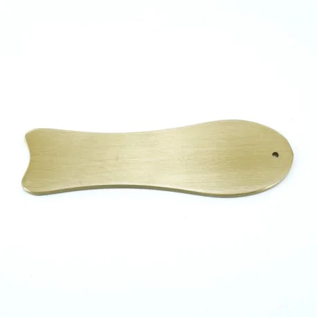 Brass tool for scraping - gua sha - Concave shape