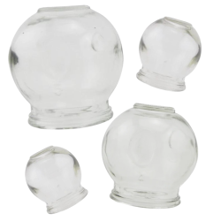 Chinese glass cupping cups...