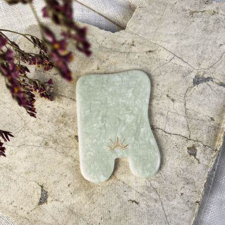 Gua Sha jade tool for scraping - rectangular