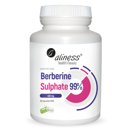 Berberine Sulphate 99% - Aliness - 60 kapsułek