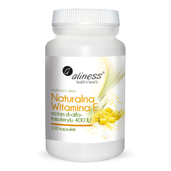 Naturalna witamina E - Aliness - 100 kapsułek