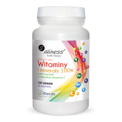Witaminy i minerały 100 % - Aliness - 120 tabletek