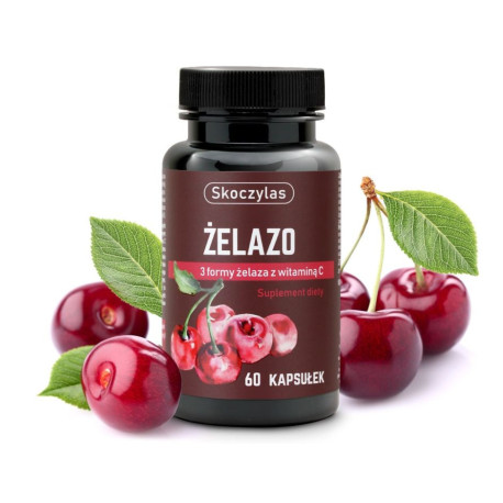 Żelazo 3 formy z witaminą C - Skoczylas - 60 kapsułek