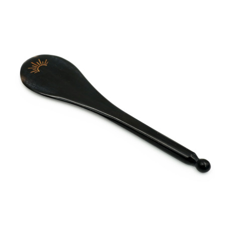 Płytka Gua Sha z rogu bawolego do masażu twarzy - Wschód - pałeczka